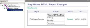 HTML in Report
